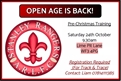 Open Age training 24 Oct