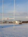 Snowy pitches at Stanley Rangers